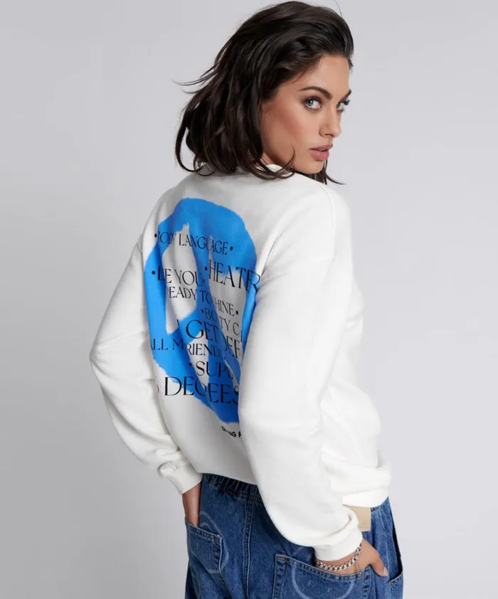 One Teaspoon Hoodies And Sweats GET PHYSICAL PEACE SWEATER 8211 Women One Teaspoon Hoodies And Sweats GET PHYSICAL PEACE SWEATER 8211 Women
