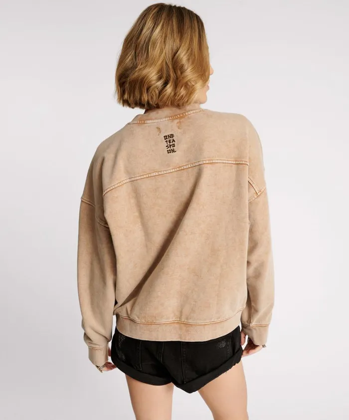 One Teaspoon Hoodies And Sweats PEACE RETRO SWEATER 8211 Women One Teaspoon Hoodies And Sweats PEACE RETRO SWEATER 8211 Women