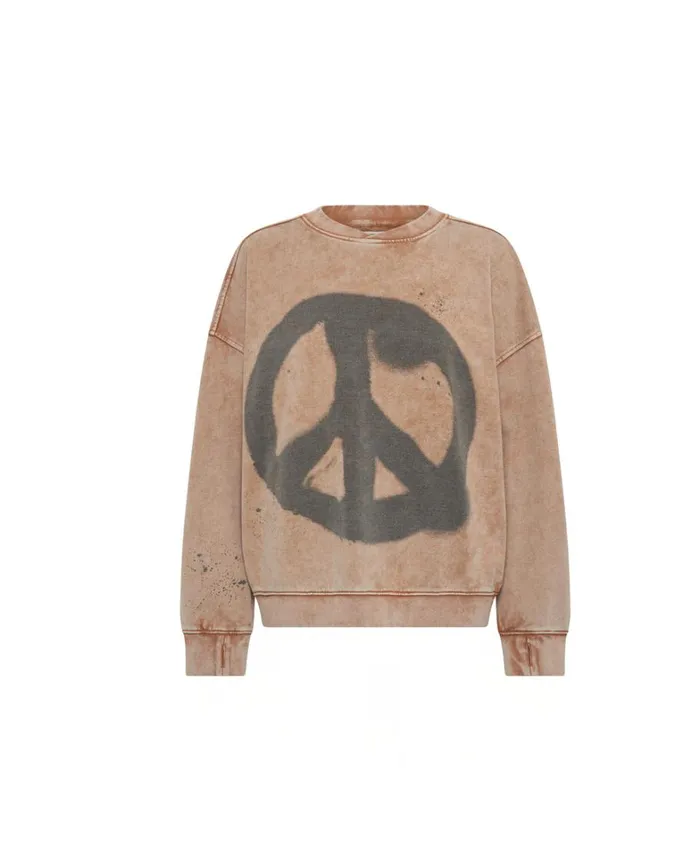 One Teaspoon Hoodies And Sweats PEACE RETRO SWEATER 8211 Women One Teaspoon Hoodies And Sweats PEACE RETRO SWEATER 8211 Women