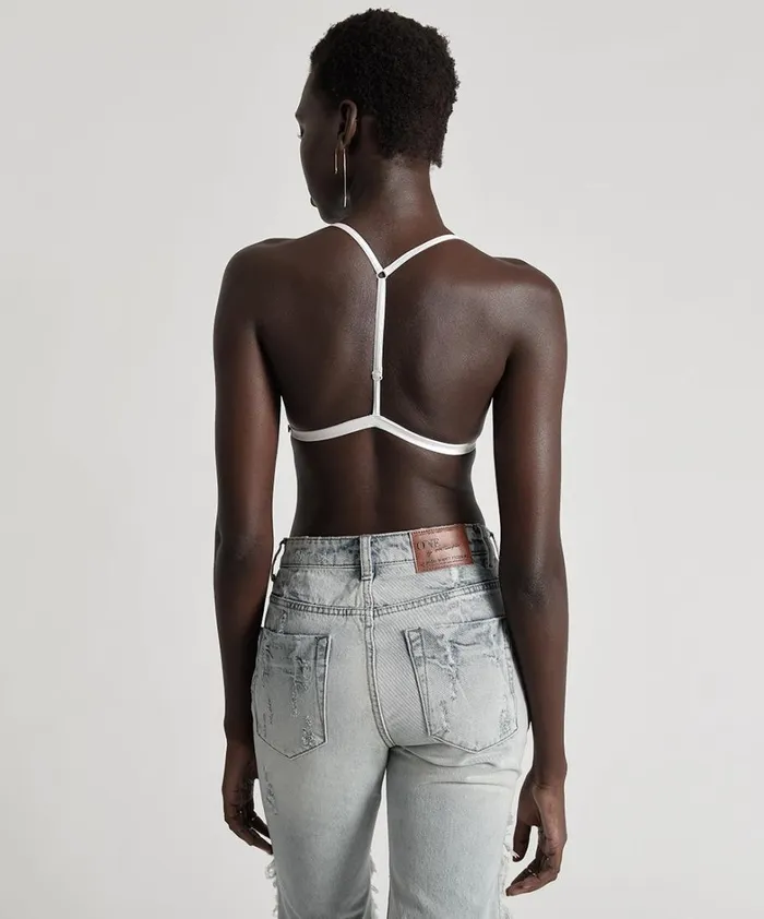 One Teaspoon Intimates MESH TEMPEST BRALETTE WHITE 8211 Women One Teaspoon Intimates MESH TEMPEST BRALETTE WHITE 8211 Women