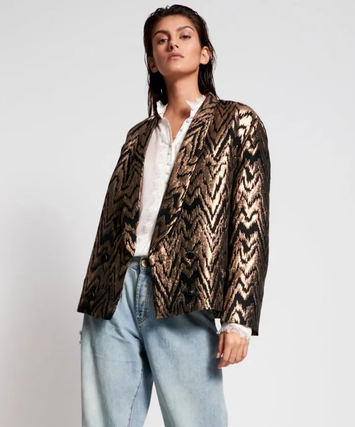 One Teaspoon Jackets WAVE LENGTH METALLIC BLAZER 8211 Women