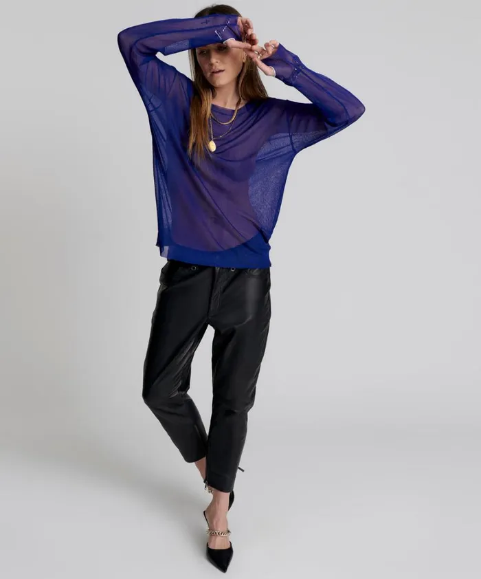 One Teaspoon Knitwear AMITY SHEER RIB LONGSLEEVE SWEATER 8211 Women