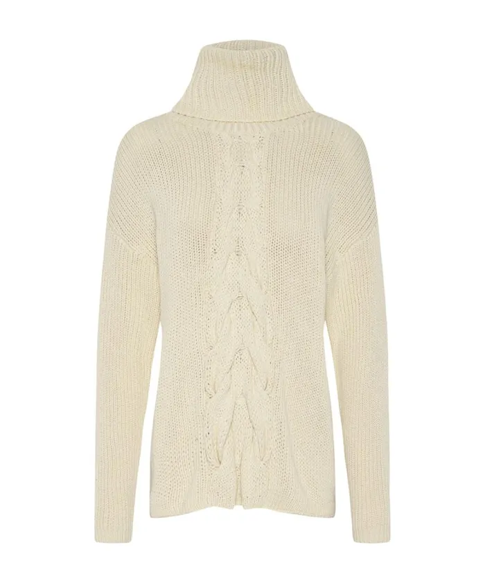 One Teaspoon Knitwear POISON CABLE KNIT SWEATER CREAM 8211 Women One Teaspoon Knitwear POISON CABLE KNIT SWEATER CREAM 8211 Women