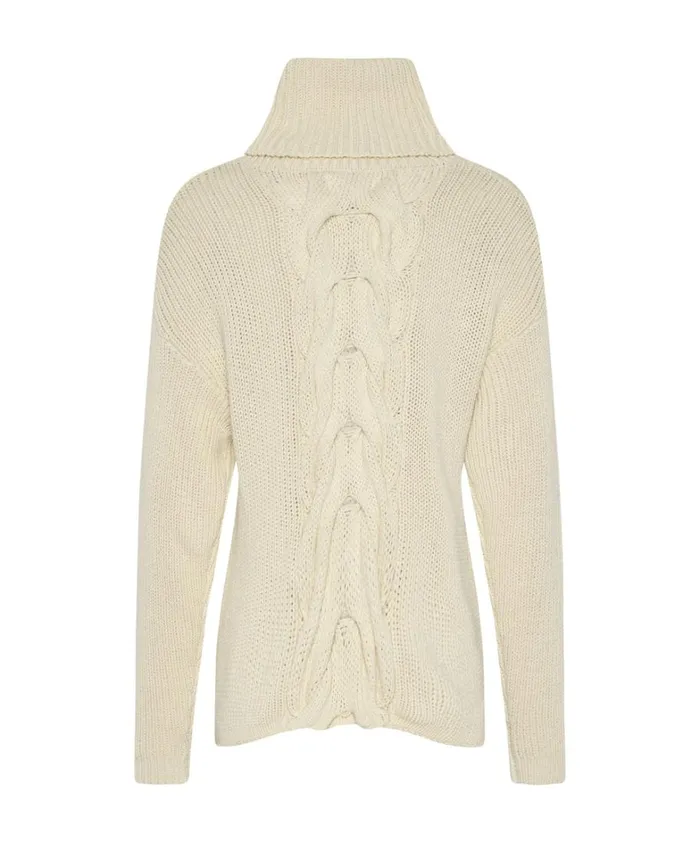 One Teaspoon Knitwear POISON CABLE KNIT SWEATER CREAM 8211 Women One Teaspoon Knitwear POISON CABLE KNIT SWEATER CREAM 8211 Women