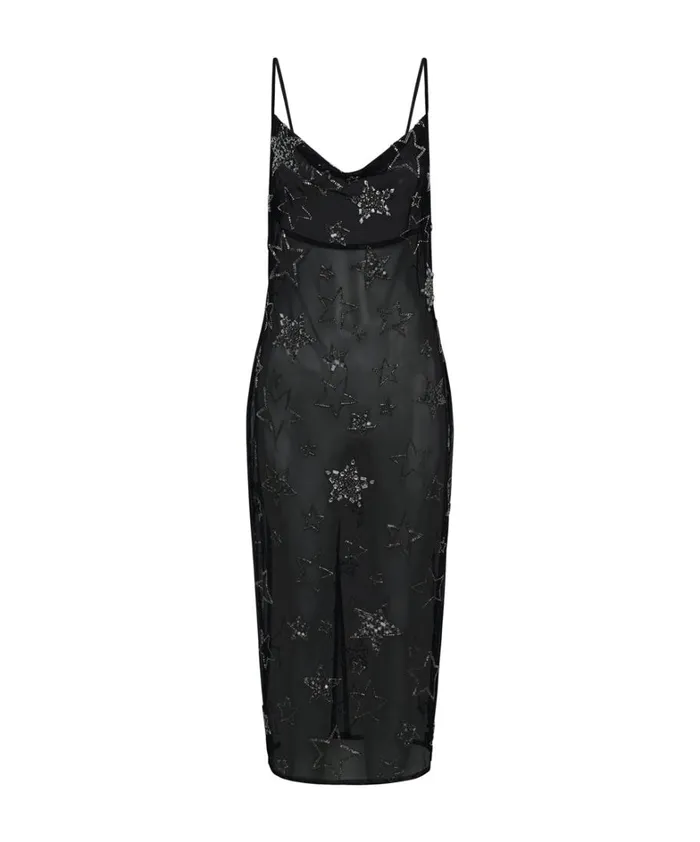 One Teaspoon Midi and Maxi Dresses STELLAR ALL STAR HAND BEADED SLIP DRESS 8211 Women One Teaspoon Midi and Maxi Dresses STELLAR ALL STAR HAND BEADED SLIP DRESS 8211 Women