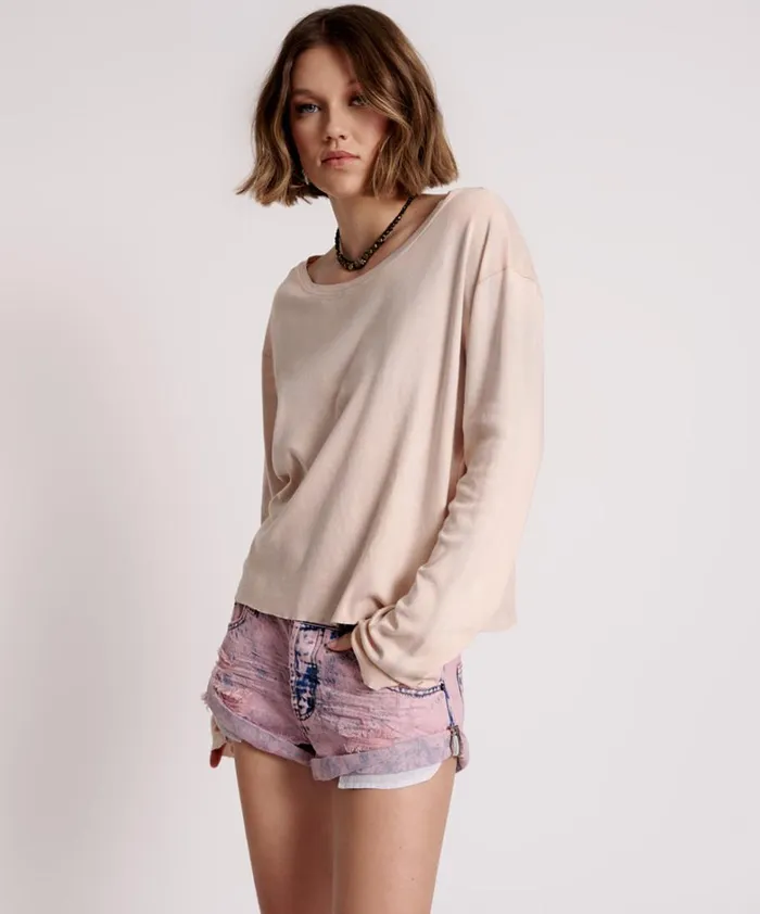 One Teaspoon Tees and Tanks AXEL BOYFRIEND LONG SLEEVE TEE 8211 Women One Teaspoon Tees and Tanks AXEL BOYFRIEND LONG SLEEVE TEE 8211 Women