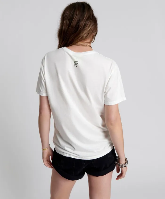 One Teaspoon Tees and Tanks ONE TEASPOON LOGO CREW NECK TEE WHITE 8211 Women One Teaspoon Tees and Tanks ONE TEASPOON LOGO CREW NECK TEE WHITE 8211 Women