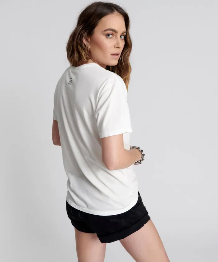 One Teaspoon Tees and Tanks ONE TEASPOON LOGO CREW NECK TEE WHITE 8211 Women One Teaspoon Tees and Tanks ONE TEASPOON LOGO CREW NECK TEE WHITE 8211 Women