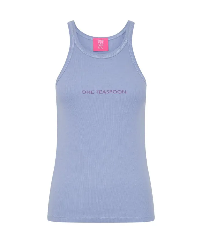 One Teaspoon Tees and Tanks SKYWAY LOGO SINGLET 8211 Women One Teaspoon Tees and Tanks SKYWAY LOGO SINGLET 8211 Women