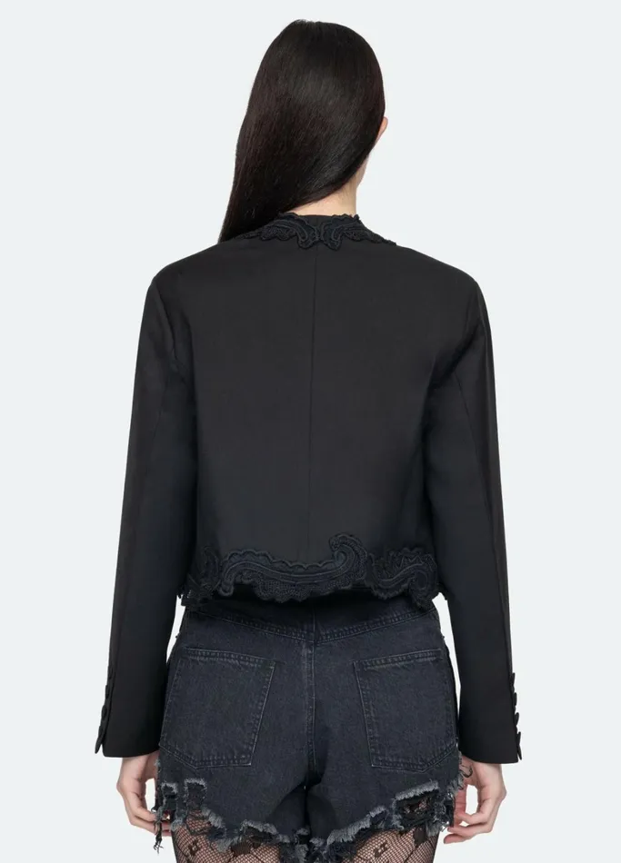 Outerwear Women Sea New York Aerin Cropped Blazer Black
