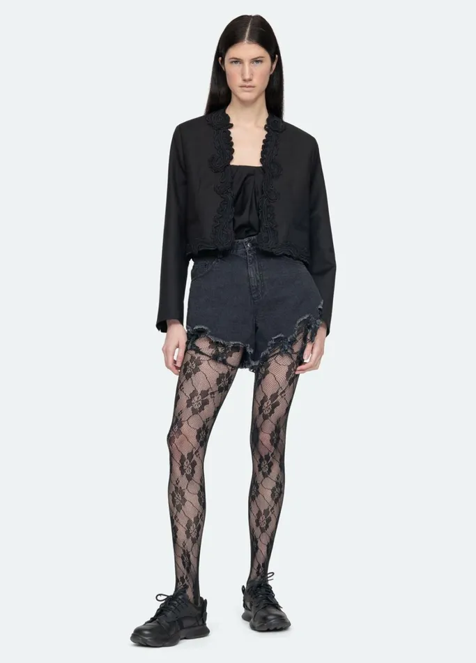 Outerwear Women Sea New York Aerin Cropped Blazer Black