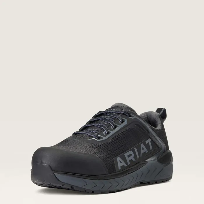 Outpace Composite Toe Safety Shoe Black Men Ariat Work Boots