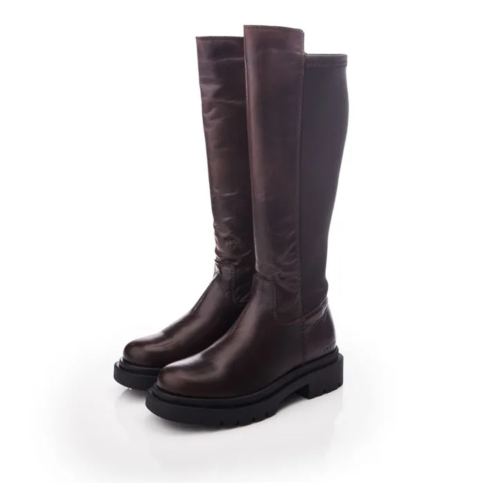 Over The Knee Boots Women Moda In Pelle Shoon Sh Intra Dark Brown Leather Over The Knee Boots Women Moda In Pelle Shoon Sh Intra Dark Brown Leather