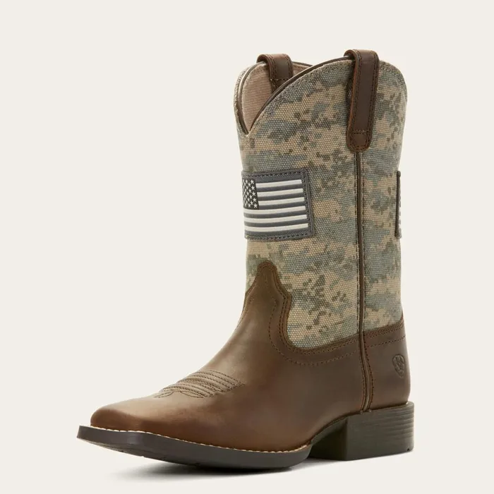 Patriot Western Boot Distressed Brown Kids Ariat Big Kids039 Footwear