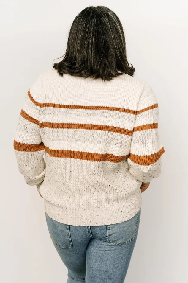 Peyton Striped Sweater Cream Camel Women Baltic Born Sweaters Peyton Striped Sweater Cream Camel Women Baltic Born Sweaters