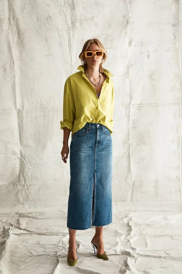 Pistola Denim Denim Women Alice Midi Skirt 8211 Maui Maui