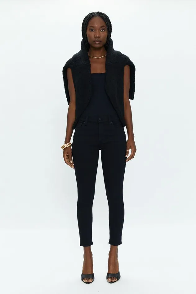Pistola Denim Denim Women Audrey Mid Rise Skinny 8211 Dark Vinyl Dark Vinyl