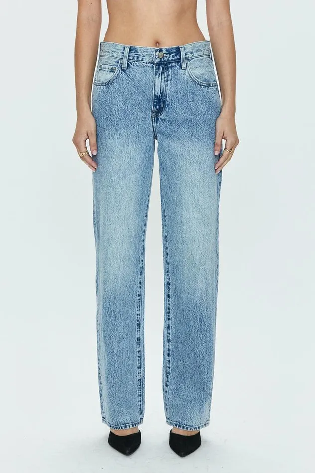 Pistola Denim Denim Women Bobbie Mid Rise Loose Straight 8211 Jagger Jagger