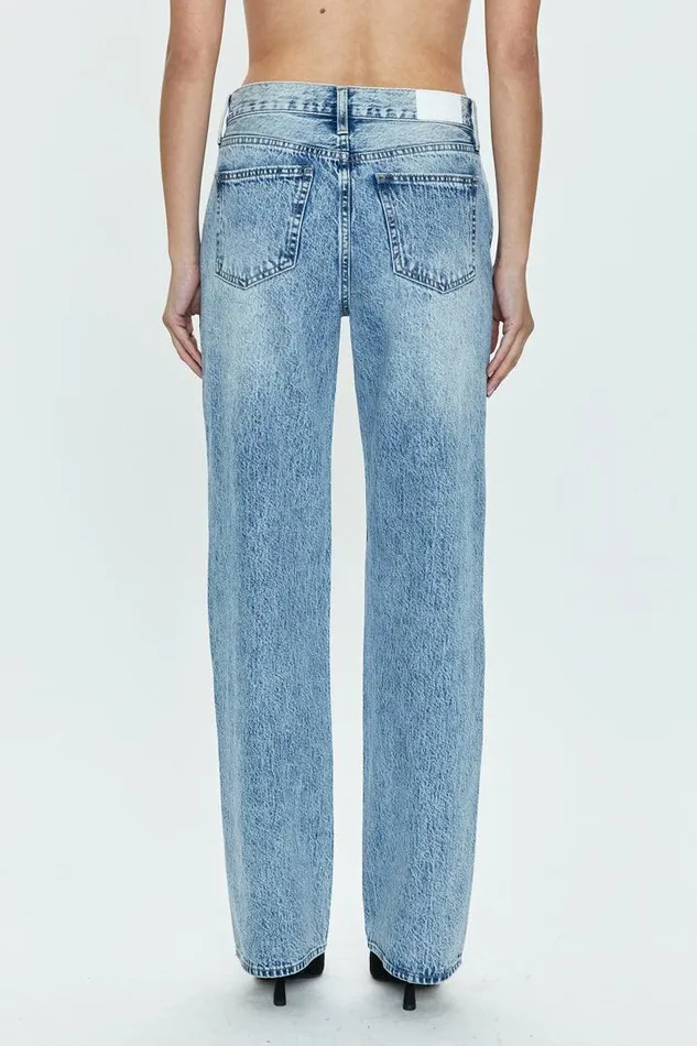 Pistola Denim Denim Women Bobbie Mid Rise Loose Straight 8211 Jagger Jagger