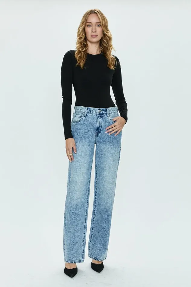 Pistola Denim Denim Women Bobbie Mid Rise Loose Straight 8211 Jagger Jagger