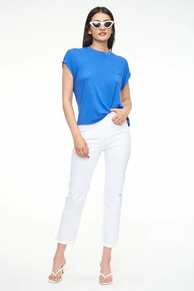 Pistola Denim Denim Women Charlie High Rise Classic Straight Ankle 8211 Blanca Vintage Blanca Vintage