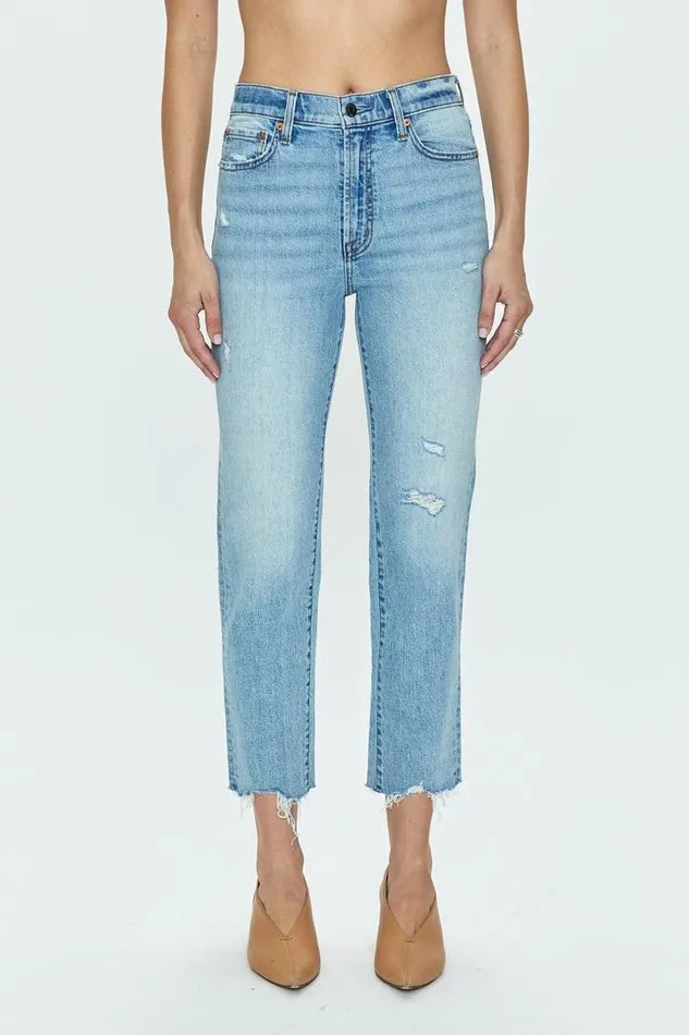 Pistola Denim Denim Women Charlie High Rise Classic Straight Ankle 8211 Northwood Northwood