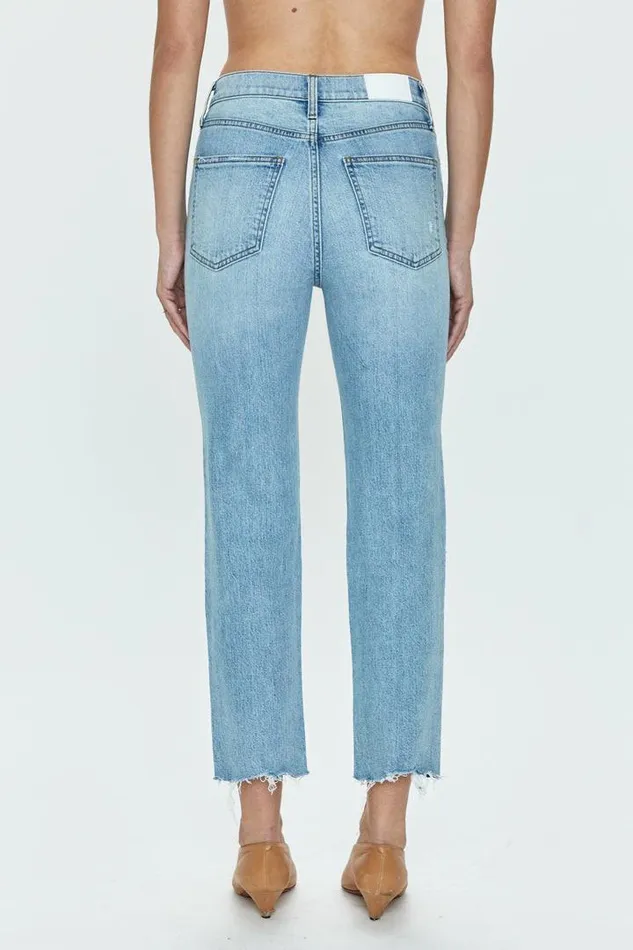 Pistola Denim Denim Women Charlie High Rise Classic Straight Ankle 8211 Northwood Northwood