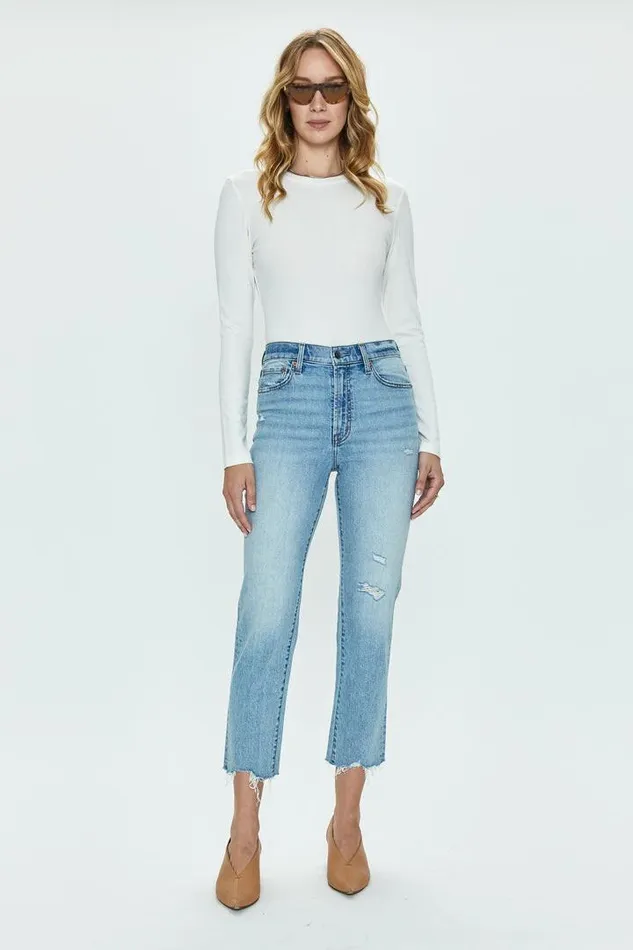 Pistola Denim Denim Women Charlie High Rise Classic Straight Ankle 8211 Northwood Northwood