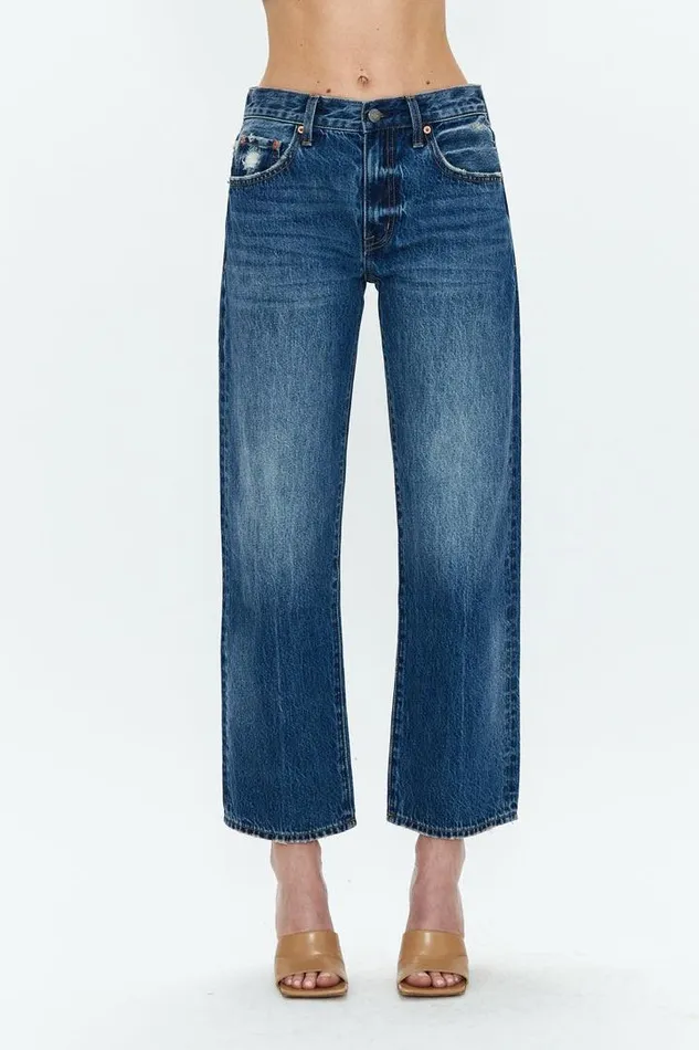 Pistola Denim Denim Women Lexi Mid Rise Bowed Straight 8211 Artisan Artisan
