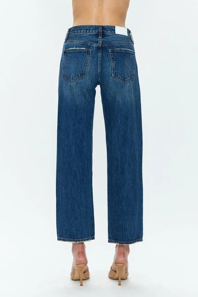 Pistola Denim Denim Women Lexi Mid Rise Bowed Straight 8211 Artisan Artisan