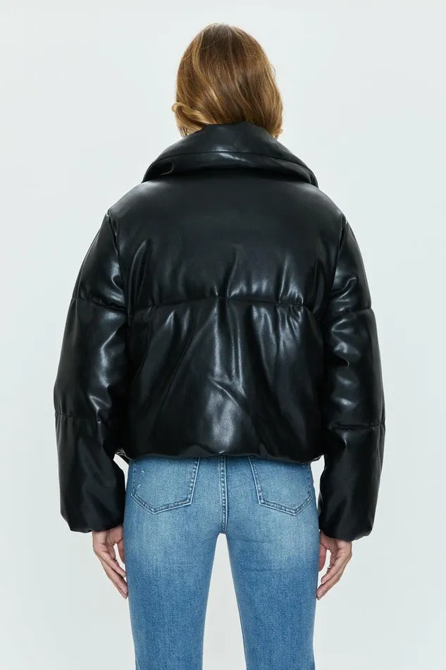 Pistola Denim Jackets and Outerwear Women Donovan Swing Puffer Jacket 8211 Noir Noir