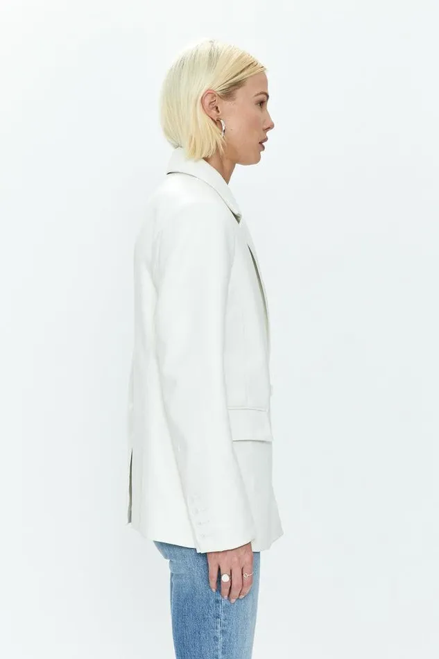 Pistola Denim Jackets and Outerwear Women Joni Fitted Blazer 8211 Ivory Ivory