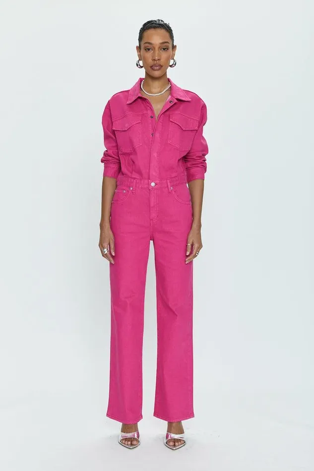 Pistola Denim Jumpsuits and Rompers Women Nikkie Long Sleeve Jumpsuit 8211 Pink Garnet Pink Garnet Pistola Denim Jumpsuits and Rompers Women Nikkie Long Sleeve Jumpsuit 8211 Pink Garnet Pink Garnet