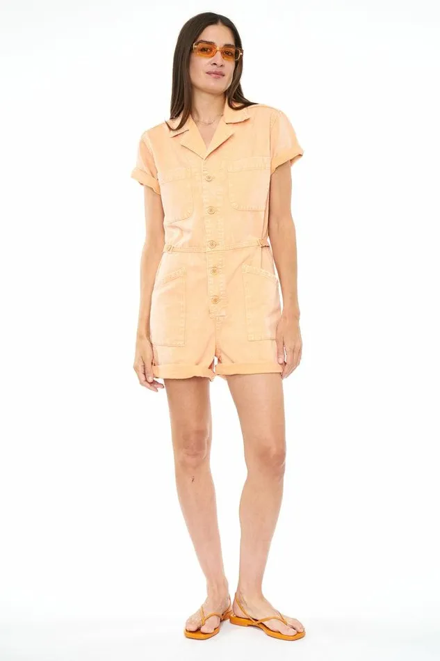 Pistola Denim Jumpsuits and Rompers Women Parker Short Sleeve Romper 8211 Sherbet Snow Sherbet Snow Pistola Denim Jumpsuits and Rompers Women Parker Short Sleeve Romper 8211 Sherbet Snow Sherbet Snow