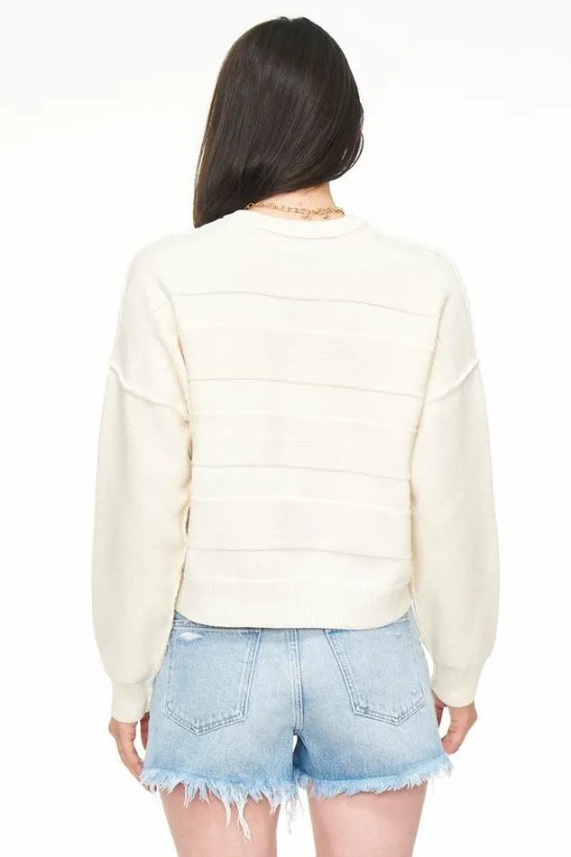 Pistola Denim Sweaters and Knits Women Eva Crew Neck Sweater 8211 Shaved Ice Shaved Ice