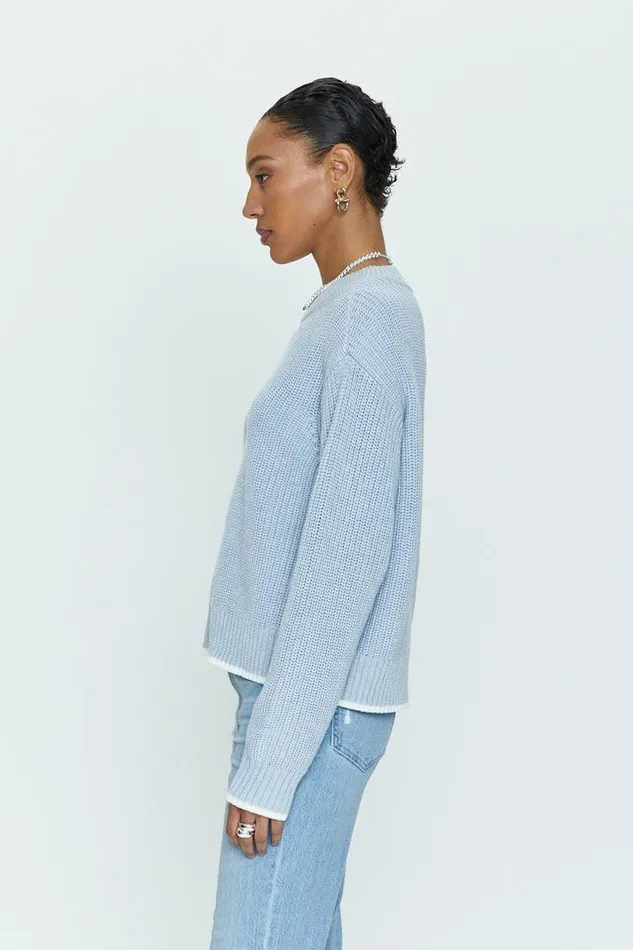 Pistola Denim Sweaters and Knits Women Ren All Day Sweater 8211 Light Blue Light Blue