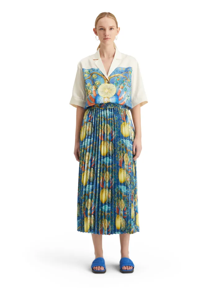 PLEATED PRINTED SKIRT EMBASSY OF THE FREE MIND PRINT Embassy Tree Aop Women Scotch and Soda Skirts and Shorts