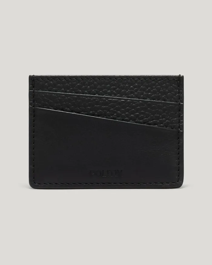 Politix Bags Men Leather Card Holder Black