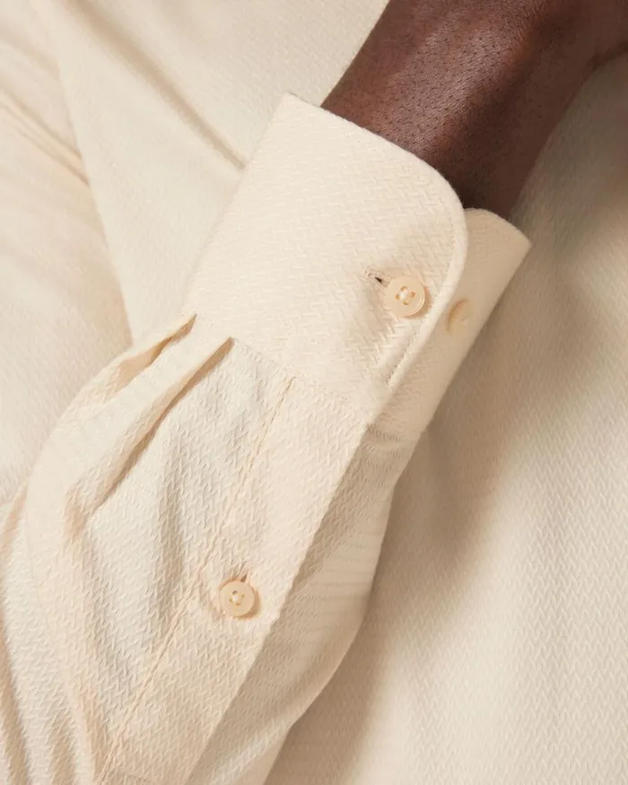 Politix Formal Shirts Men Regular Long Sleeve Dress Shirt Lemon