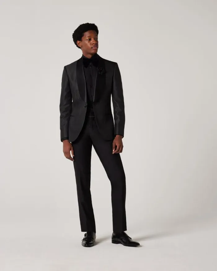 Politix Formal Shirts Men Regular Sateen Long Sleeve Shirt Black