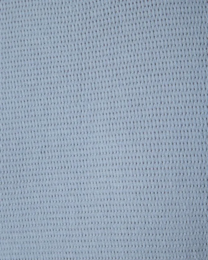 Politix Knitwear Men Crew Short Sleeve Knit Chalk Blue