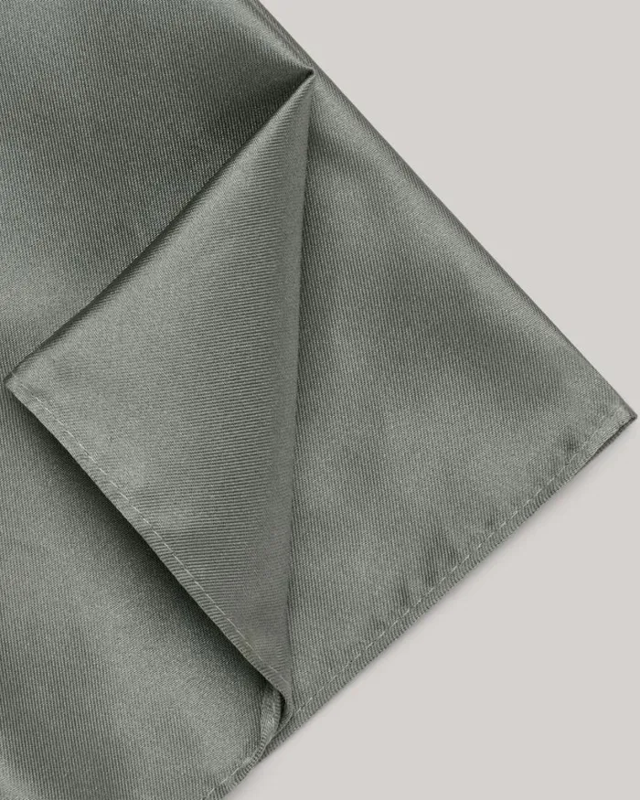 Politix Pocket Squares Men Silk Satin Pocket Square Sage