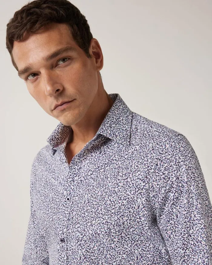 Politix Shirts Men Regular Fit Abstract Floral Print Shirt Multi