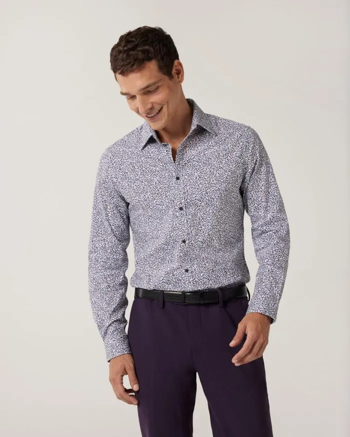 Politix Shirts Men Regular Fit Abstract Floral Print Shirt Multi