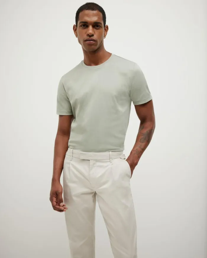 Politix TShirts Men Slim Travel Tee Eucalyptus