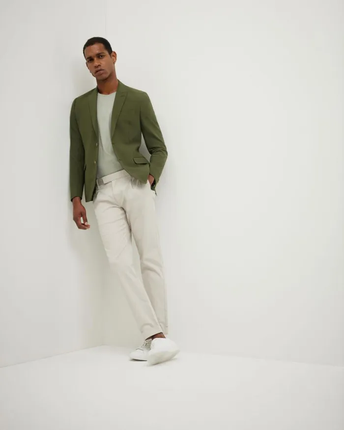 Politix TShirts Men Slim Travel Tee Eucalyptus