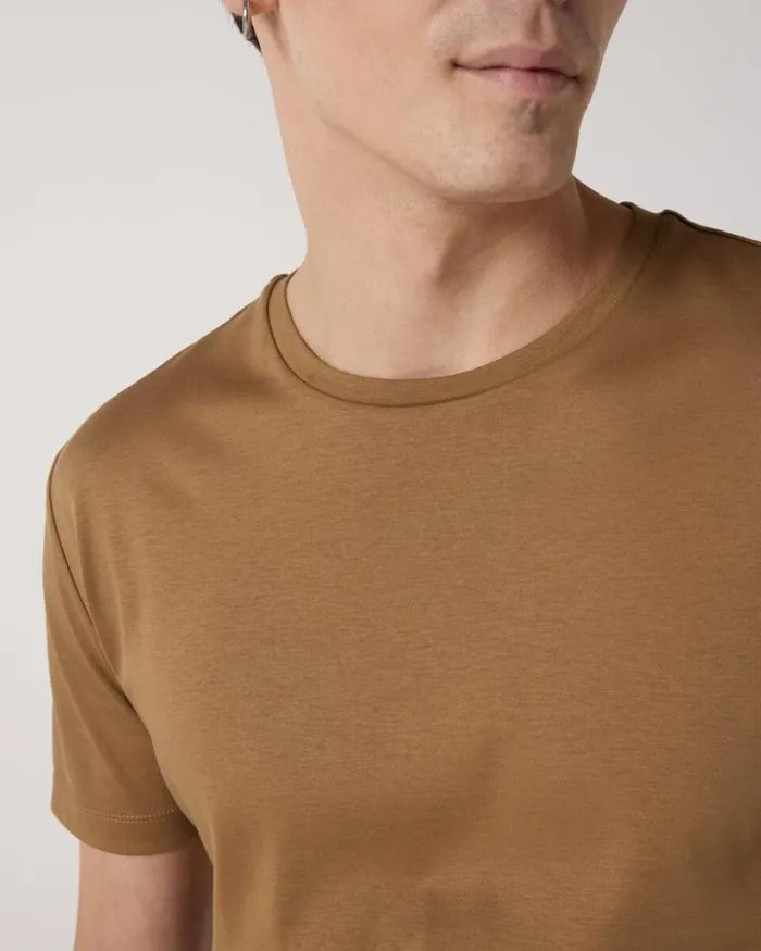 Politix TShirts Men Slim Travel Tee Tan