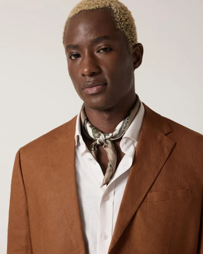 Politix Ties Men Printed Neck Scarf Natural