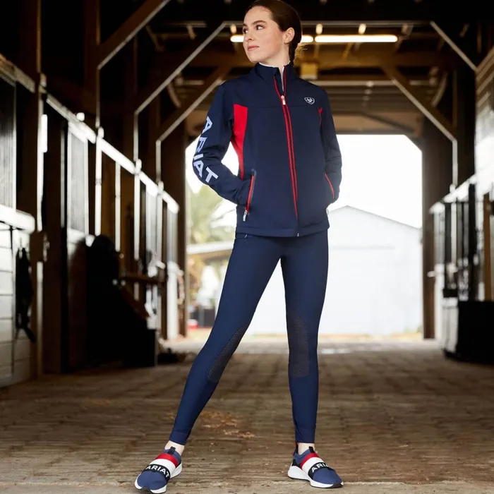 Prelude Knee Patch Breech Navy Women Ariat Pants and Shorts