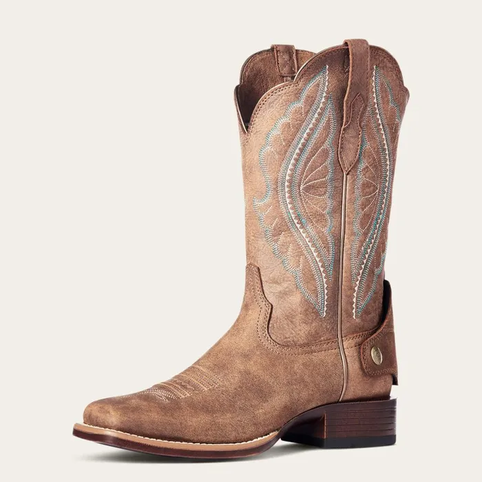 Primetime EZ Zip Western Boot Tack Room Brown Women Ariat Western Boots